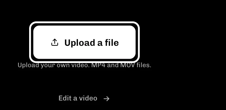 ReelFyre Home par Upload a file button